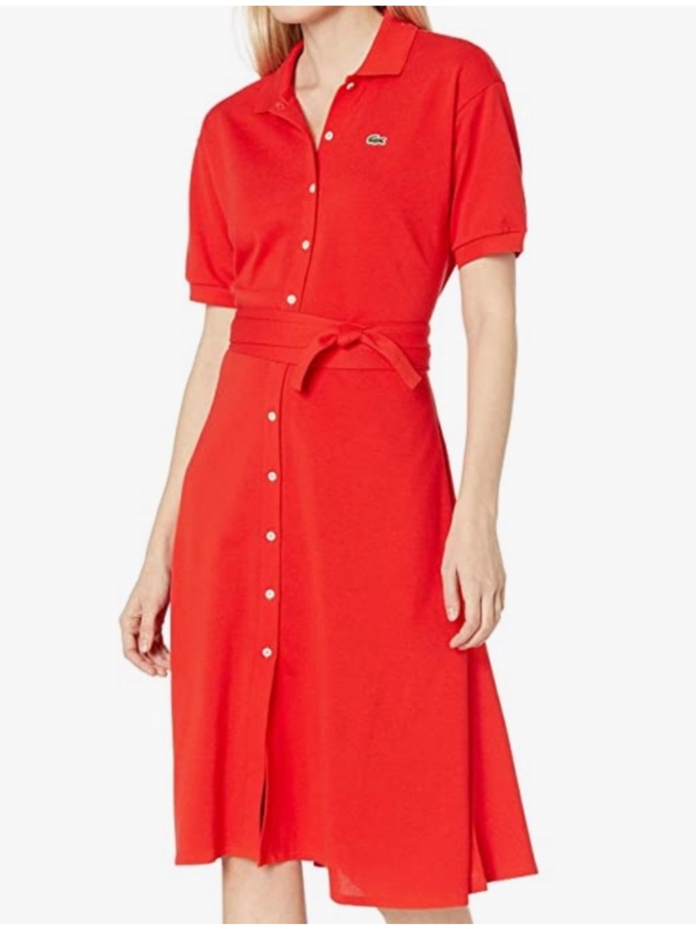 NWT Lacoste Bright Red Polo Dress